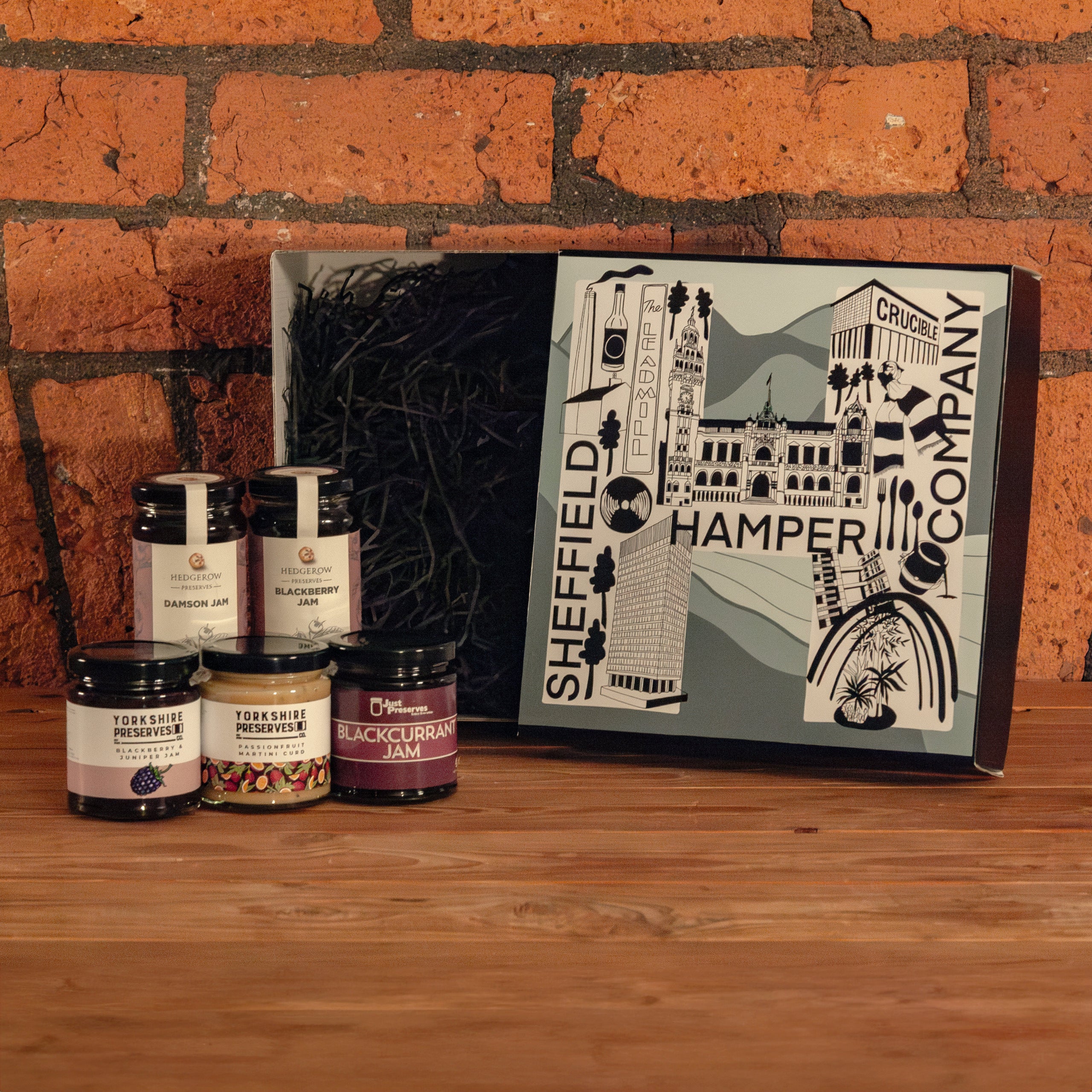 Food hampers Sheffield Nowt So Jammy Sheffield made jams Sheffield